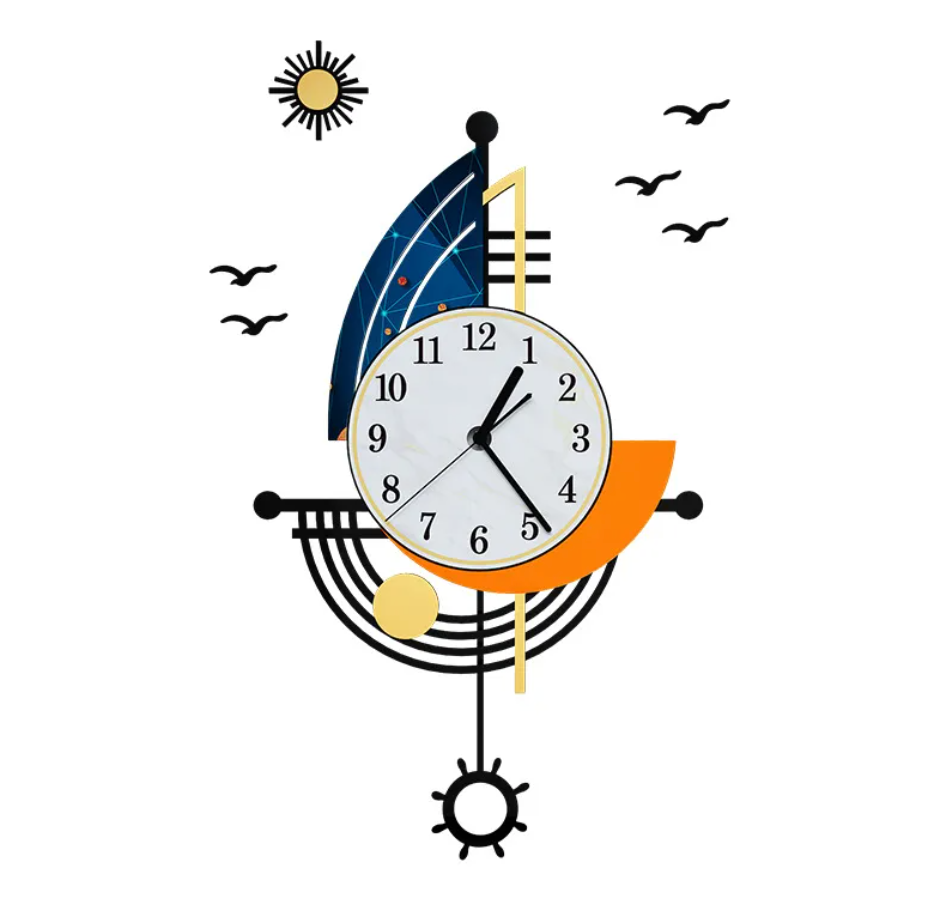 Luxury Wall Clock Living Room Decor