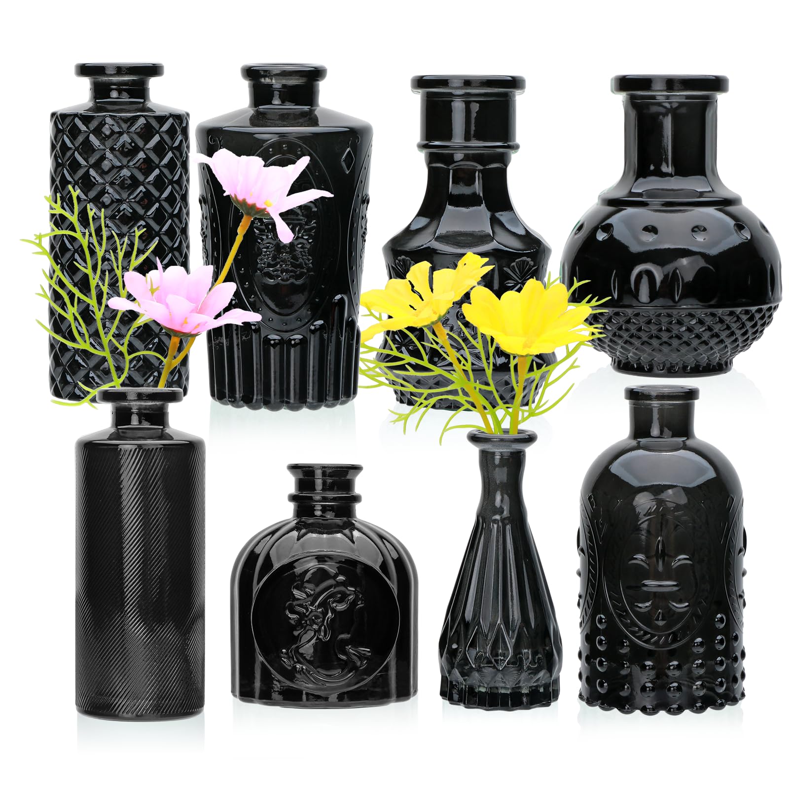 Brajttt - Black Flower Vase Set