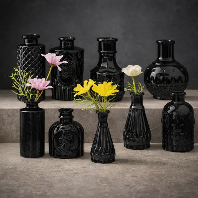 Brajttt - Black Flower Vase Set