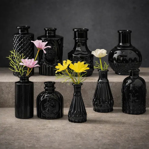 Brajttt - Black Flower Vase Set