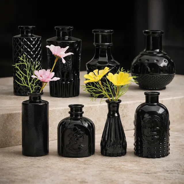 Brajttt - Black Flower Vase Set