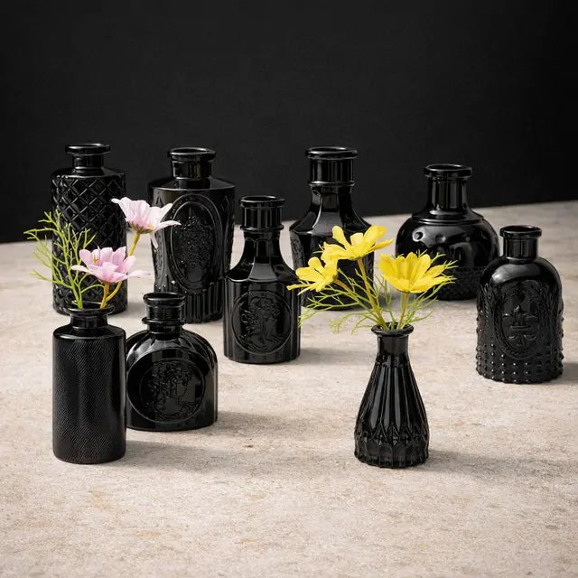 Brajttt - Black Flower Vase Set