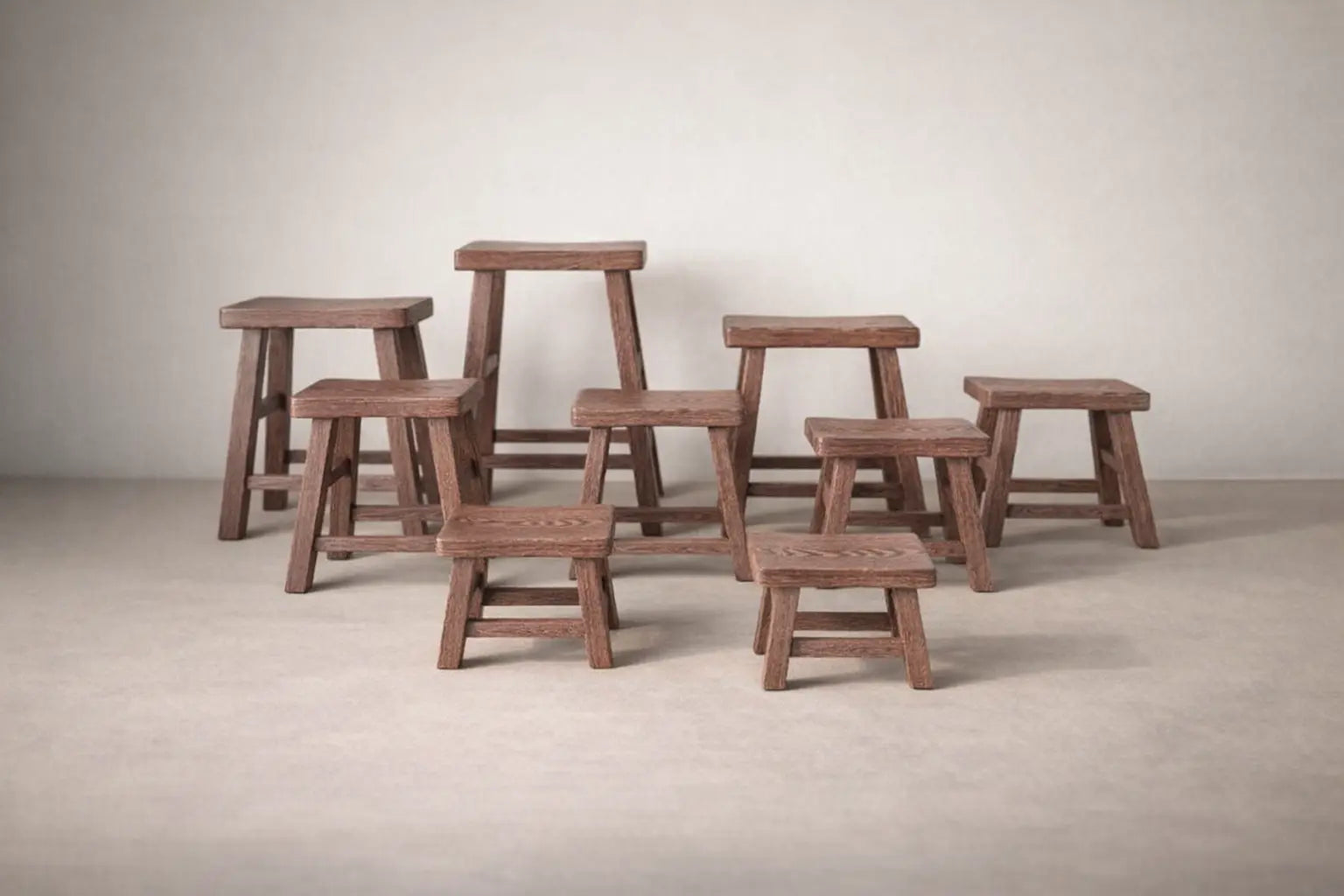 Wooden Stool for Kids - Simple Home Use Design