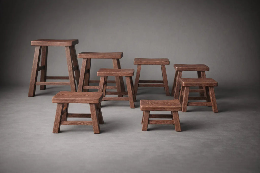 Wooden Stool for Kids - Simple Home Use Design